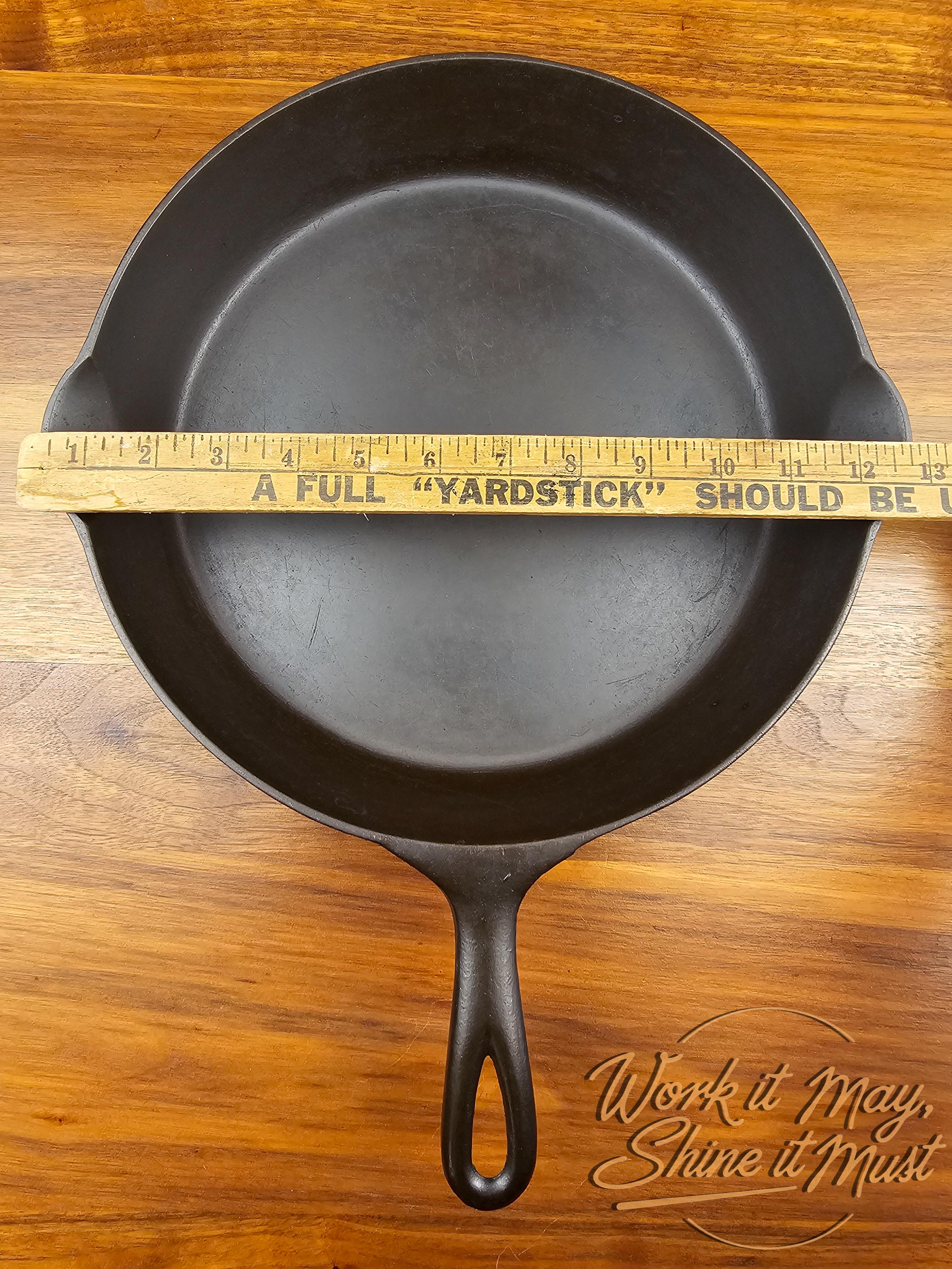 Erie #10 Vintage Restored Cast Iron Skillet 2nd Series Bullseye Makers Mark (Pre-Griswold)
