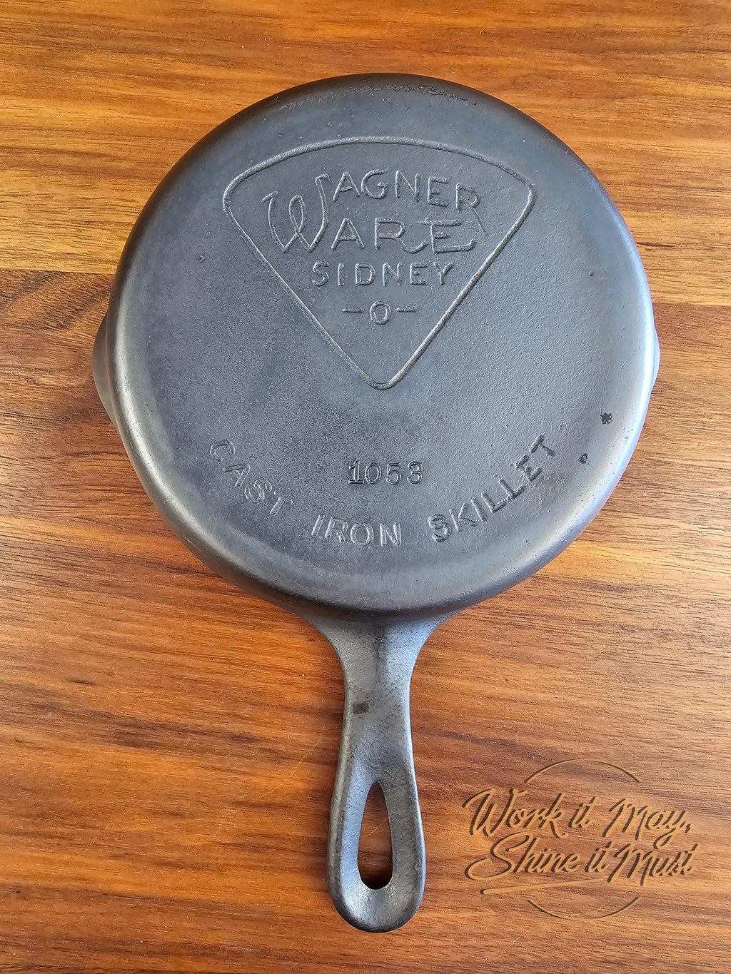 Wagner Ware Sidney O #3 Vintage Restored Cast Iron Skillet - Pie Logo 1053