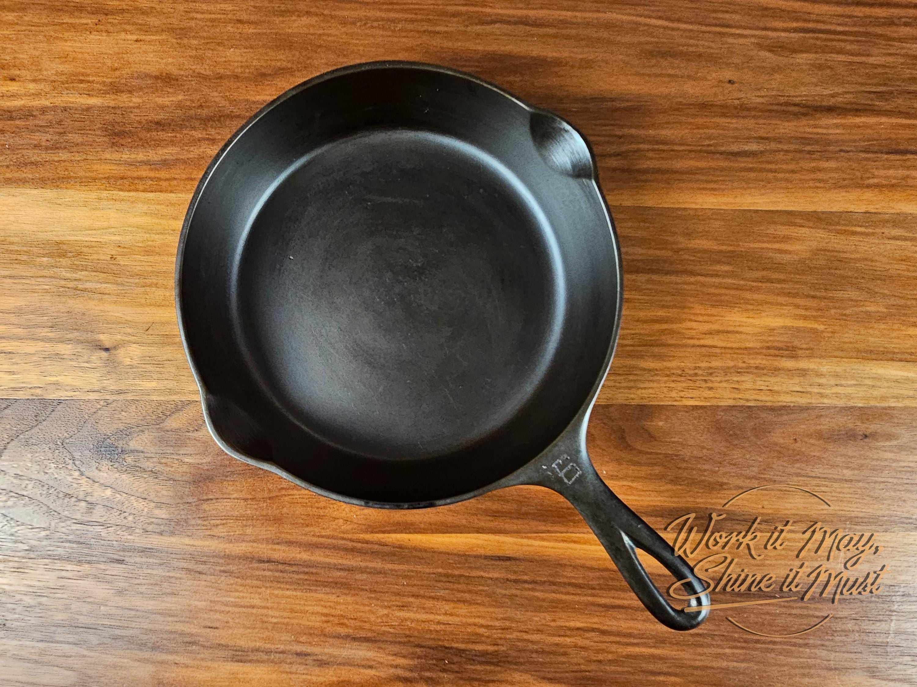 Griswold #6 Vintage Restored Cast Iron Skillet - Large Block Logo 699