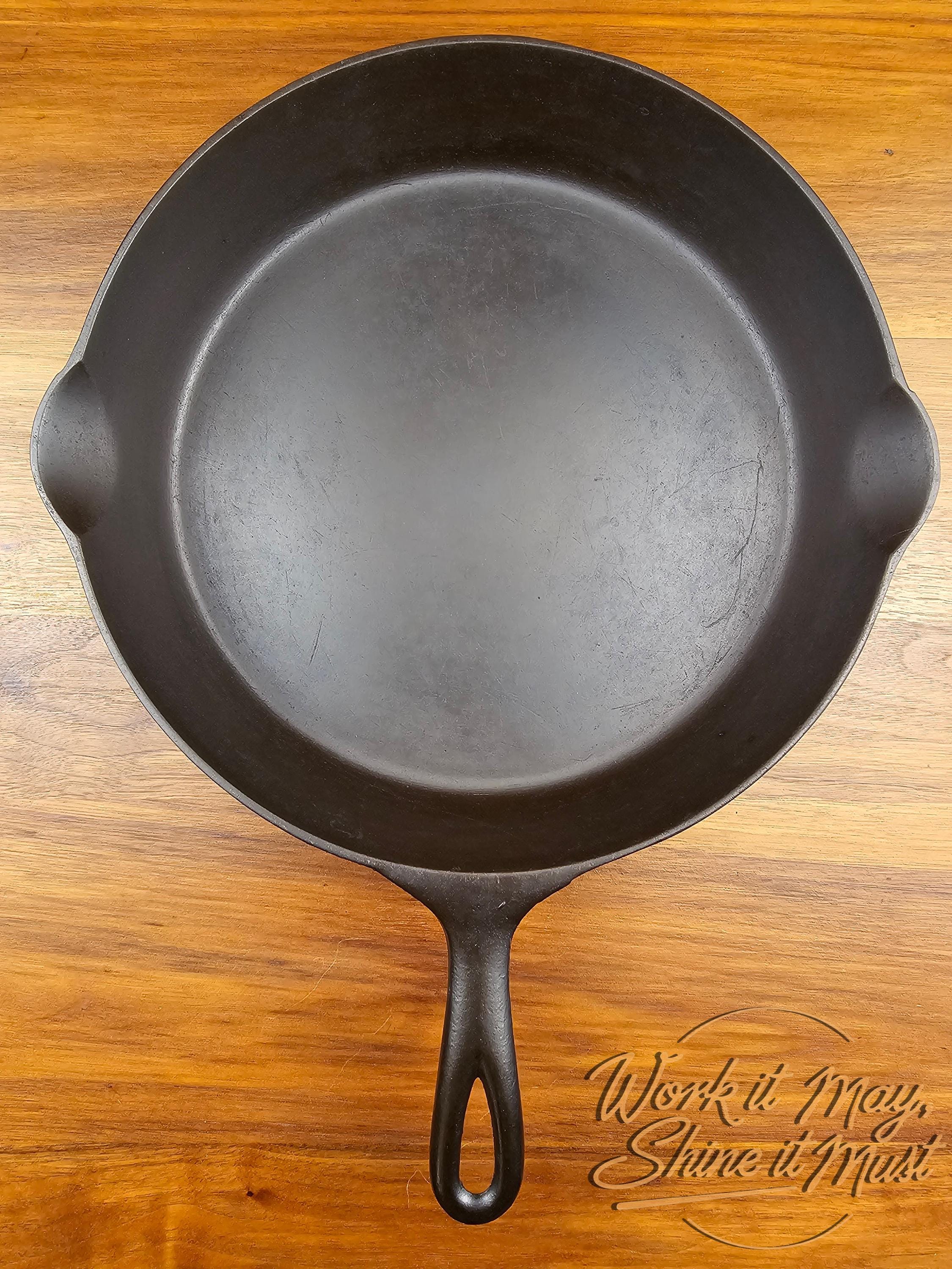 Erie #10 Vintage Restored Cast Iron Skillet 2nd Series Bullseye Makers Mark (Pre-Griswold)
