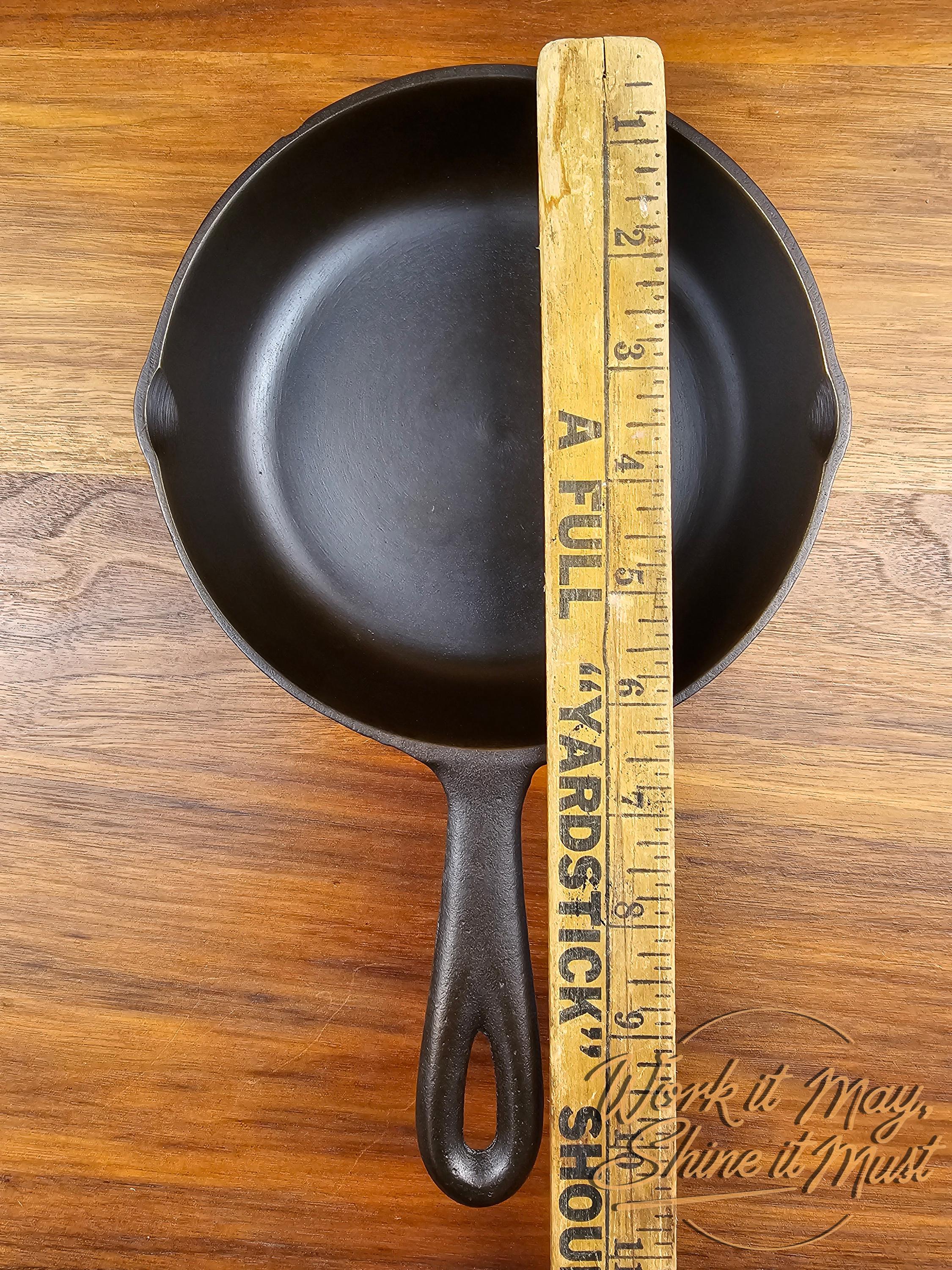 Birmingham Stove & Range (BSR) #3 Vintage Restored Cast Iron Skillet Red Mountain Series