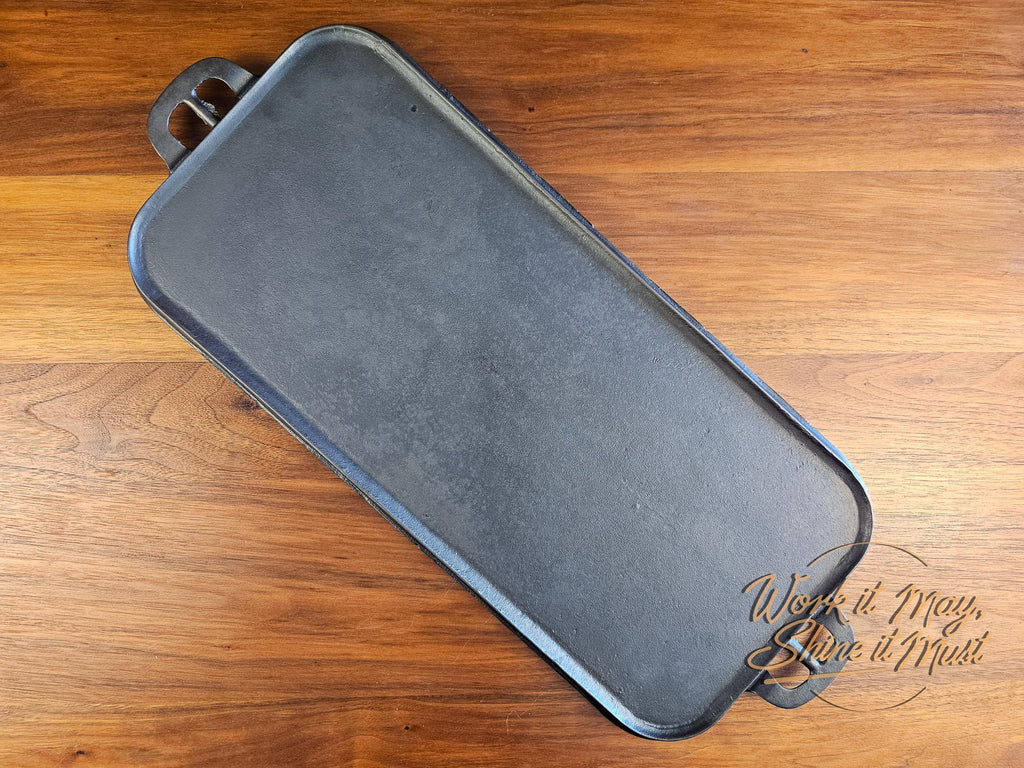 Erie #8 Vintage Restored Cast Iron Rectangular Griddle - 745