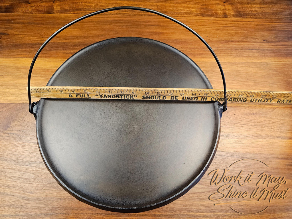 Vintage Griswold Cast Iron Griddle #16 Slant Logo - Restored w/ Minor Repairs [See Description]