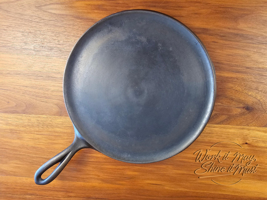 Griswold #8 Vintage Restored Cast Iron Griddle - Slant Logo 738
